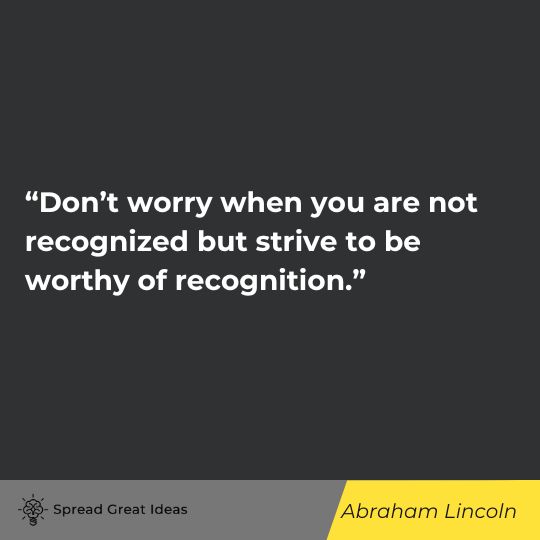 Abraham Lincoln quote on appreciation