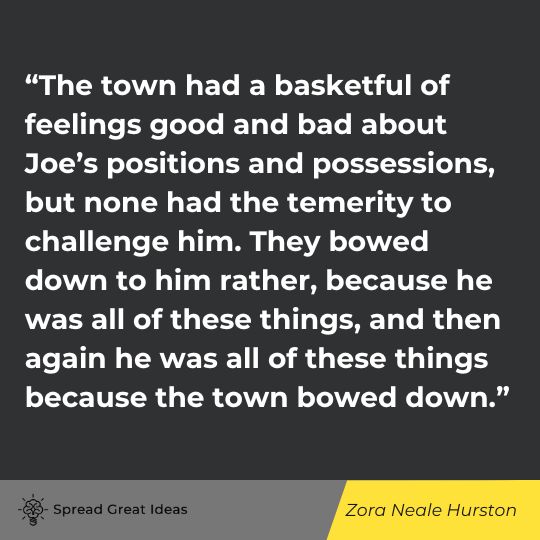 Zora Neale Hurston quote on appreciation