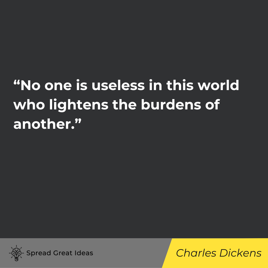 Charles Dickens Quote on Helping others