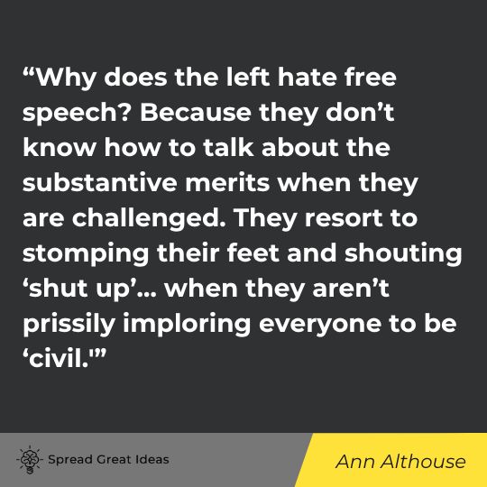 Ann Althouse quote on free speech