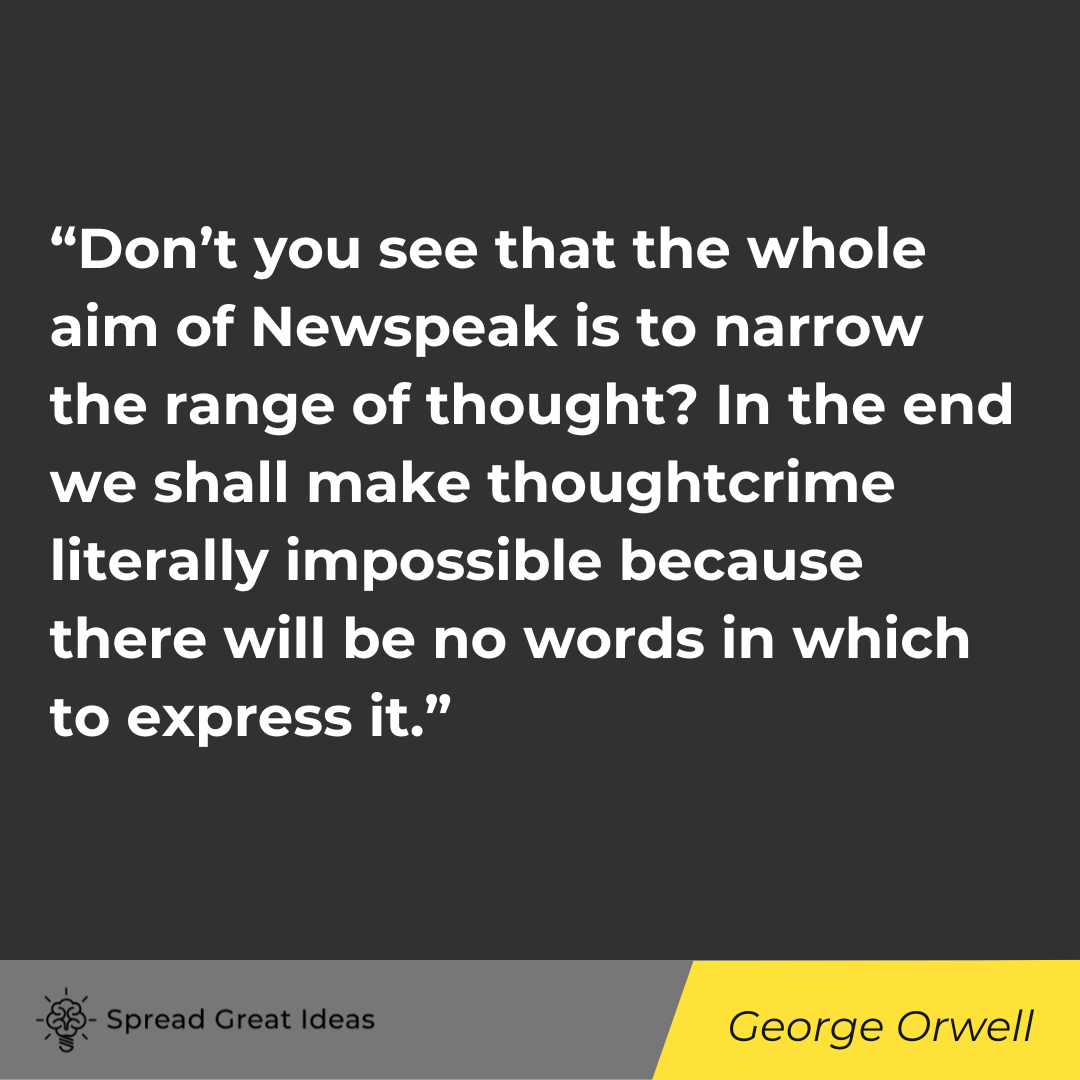 George Orwell quote on free speech