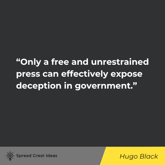 Hugo Black quote on free speech