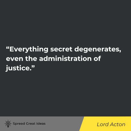 Lord Acton quote on free speech