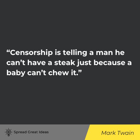 Mark Twain quote on free speech