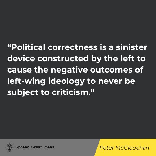Peter McGlouchlin quote on free speech