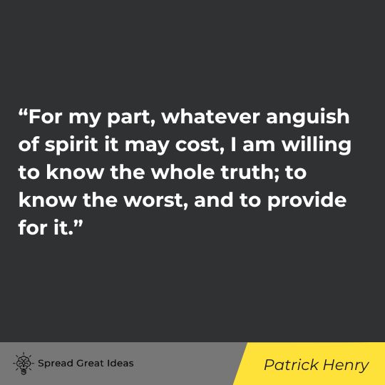 Patrick Henry quote on integrity