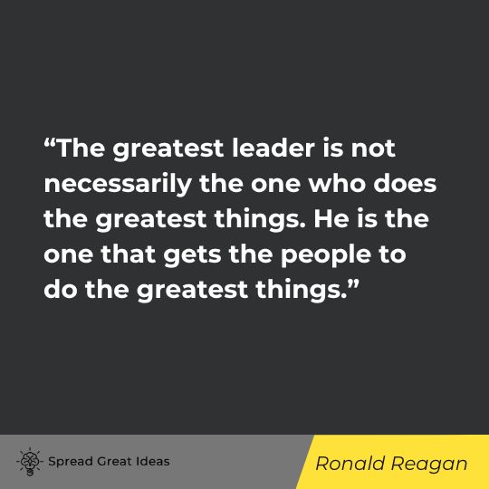 Ronald Reagan quote on leadership