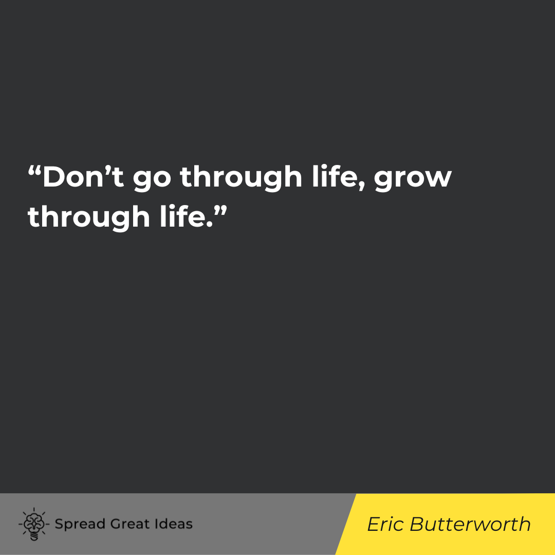 Eric Butterworth quote on self-improvement