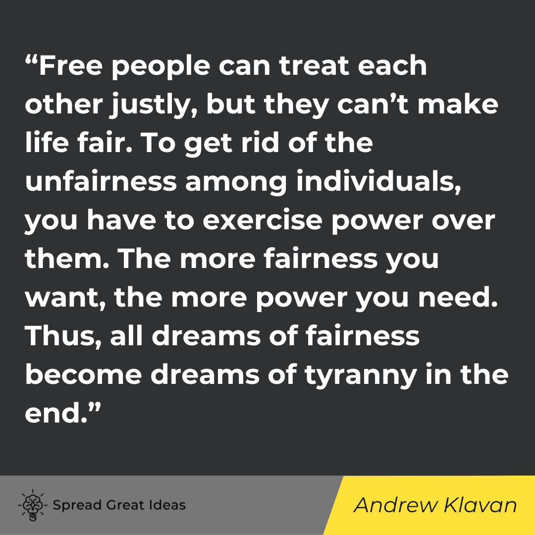 Andrew Klavan quote on government tyranny
