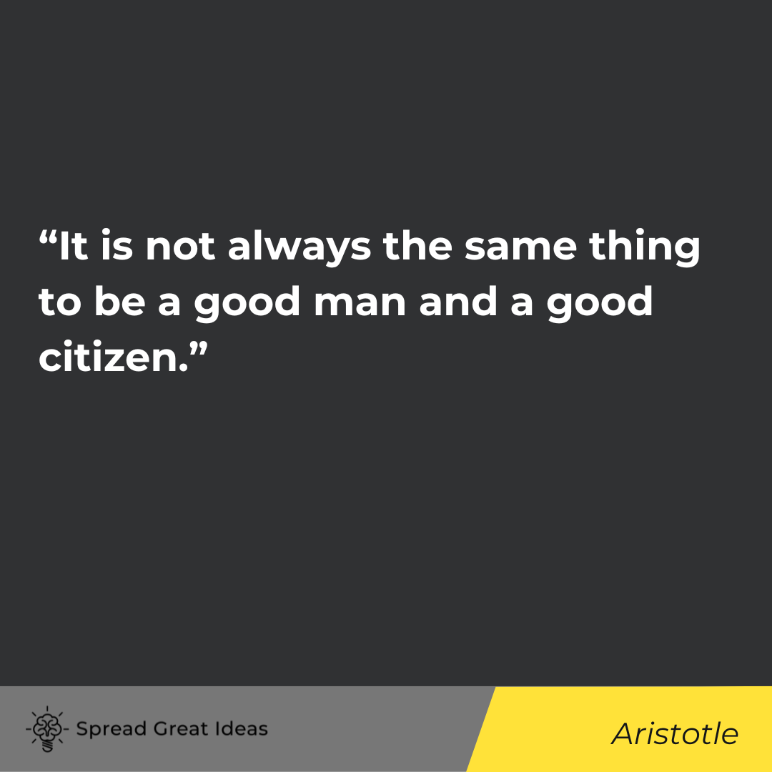 Aristotle quote on civil disobedience