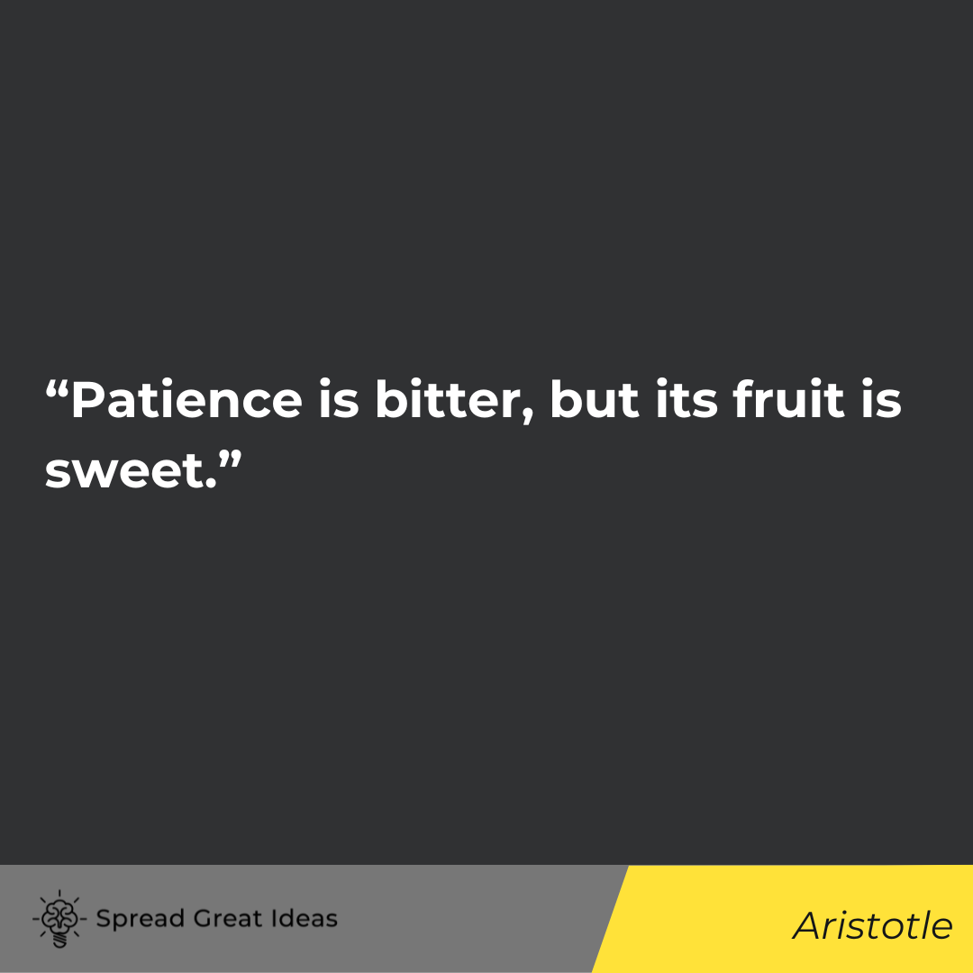 Aristotle quote on patience