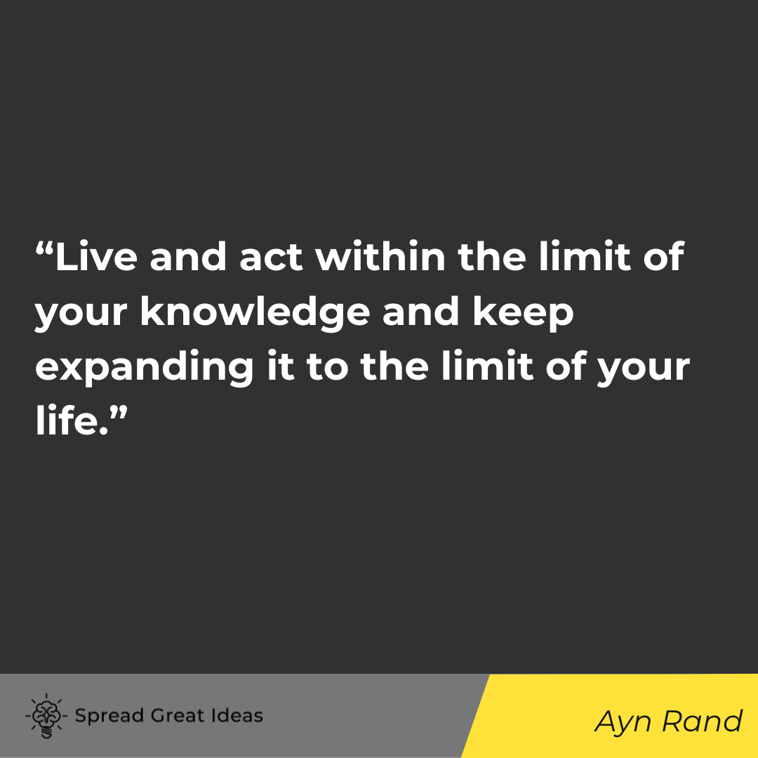 Ayn Rand quote on doing your best