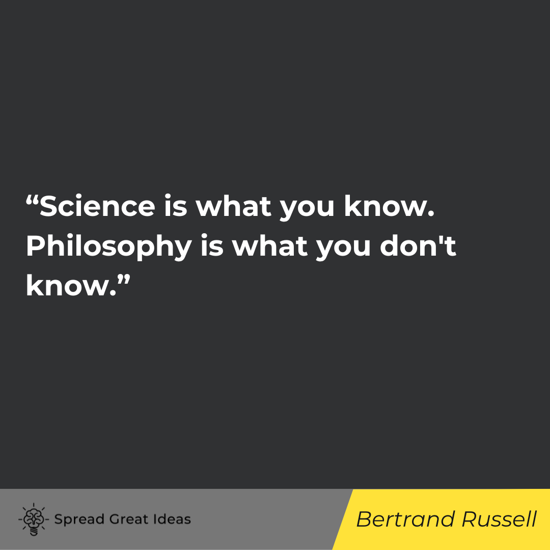 Bertrand Russell quote on philosophy