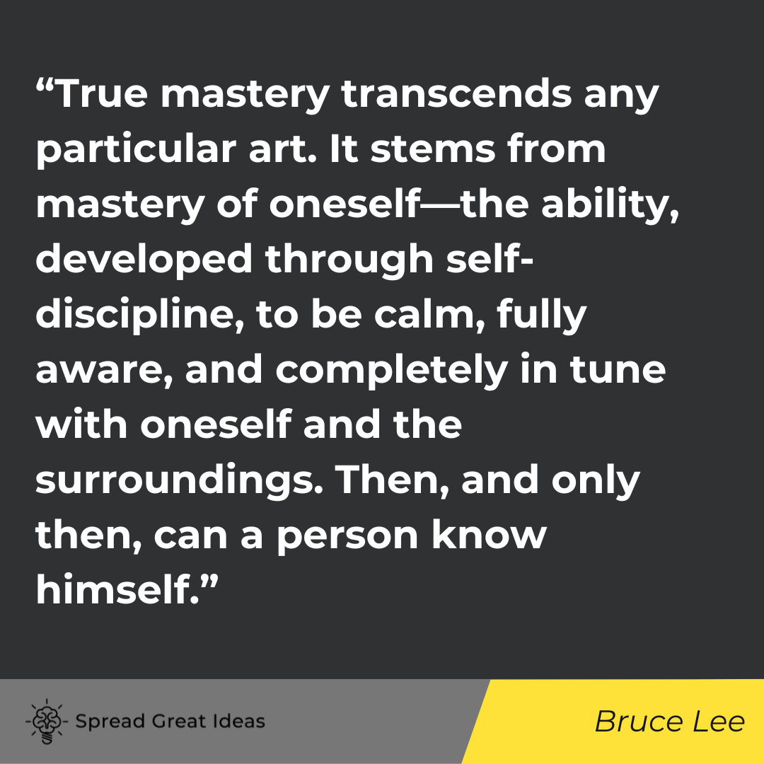 Bruce Lee quote on autonomy 