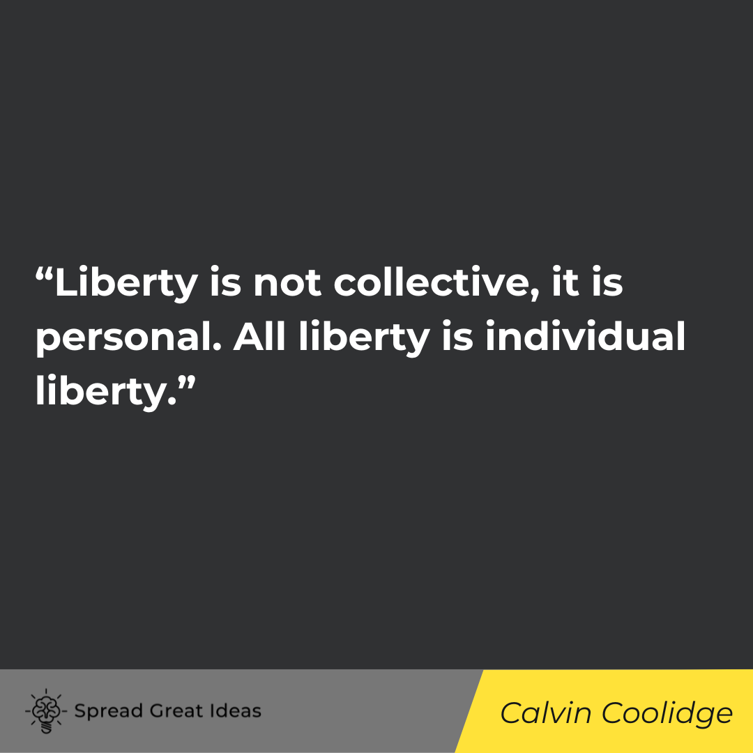Calvin Coolidge quote on collectivism