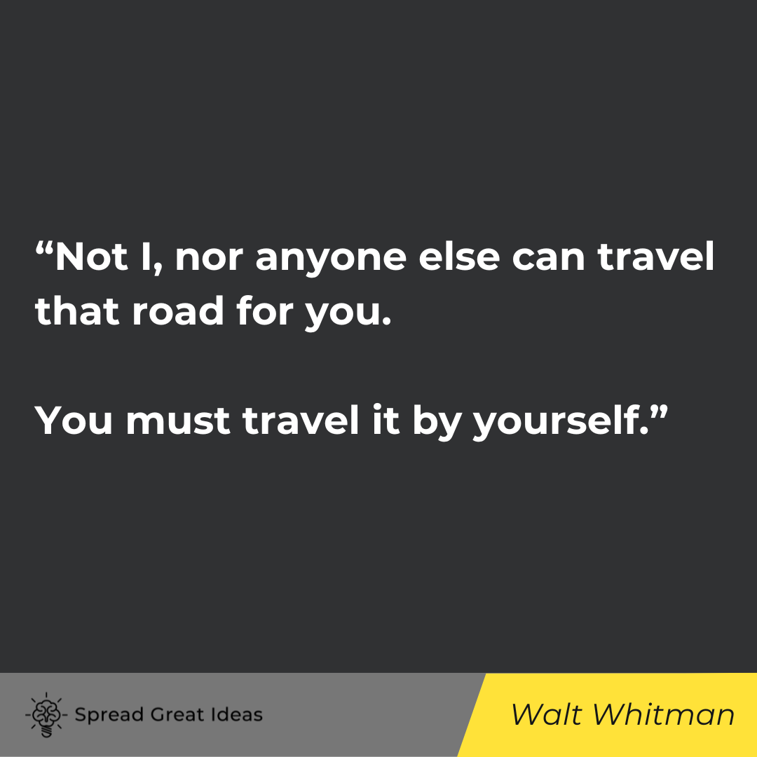 Walt Whitman quote on autonomy