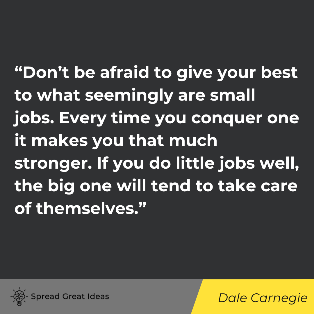 Dale Carnegie quote on doing your best