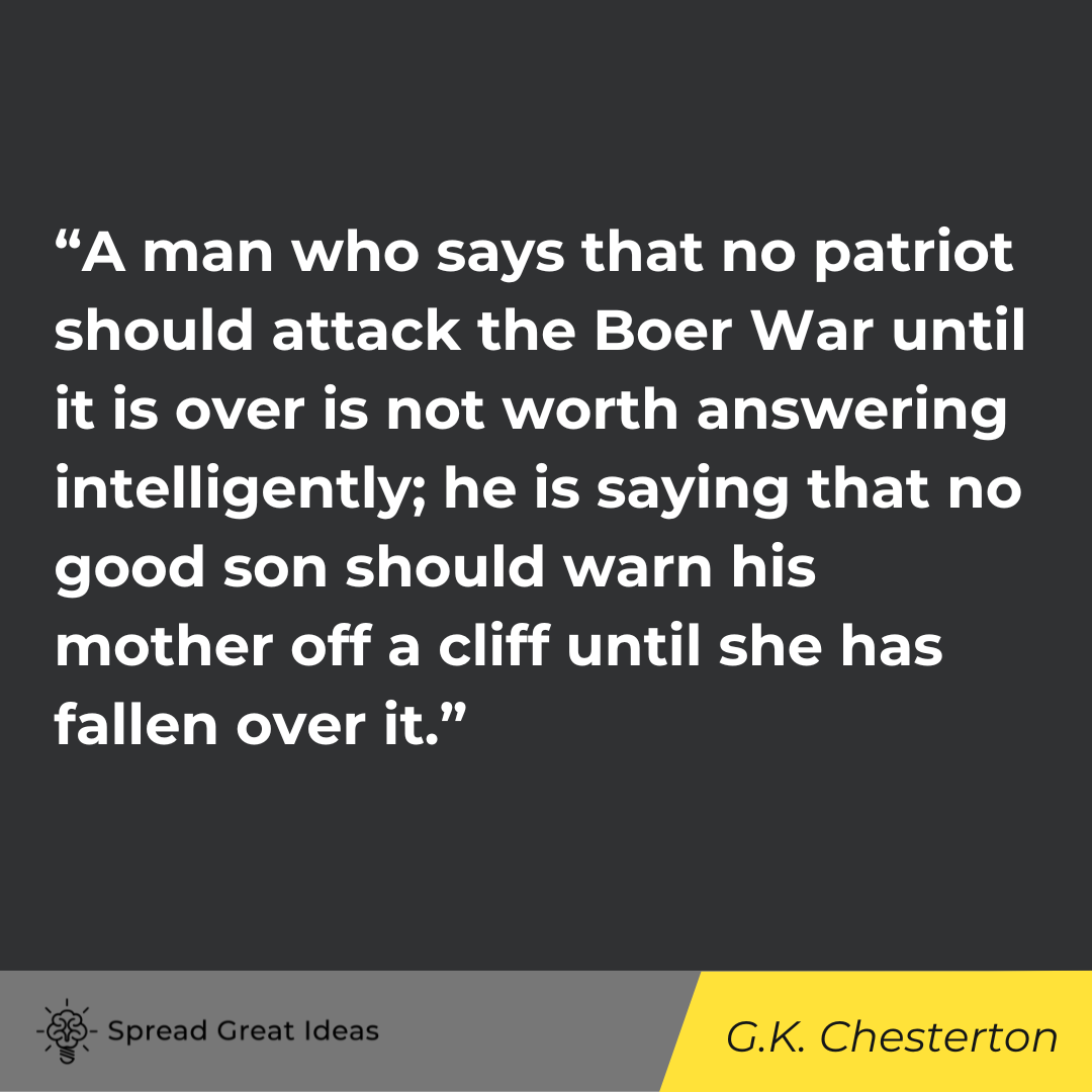 G.K. Chesterton quote on civil disobedience