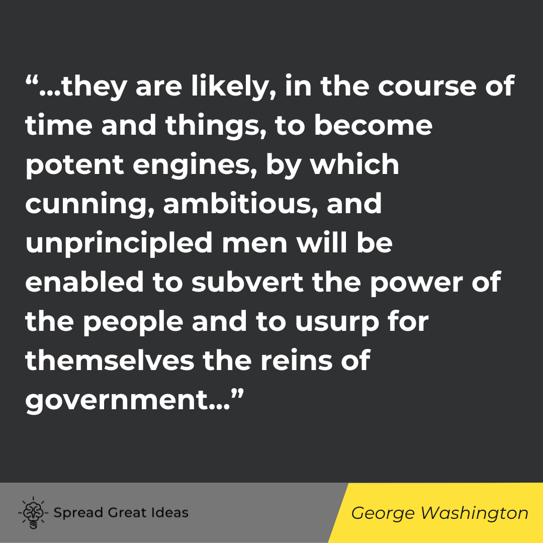 George Washington quote on government tyranny