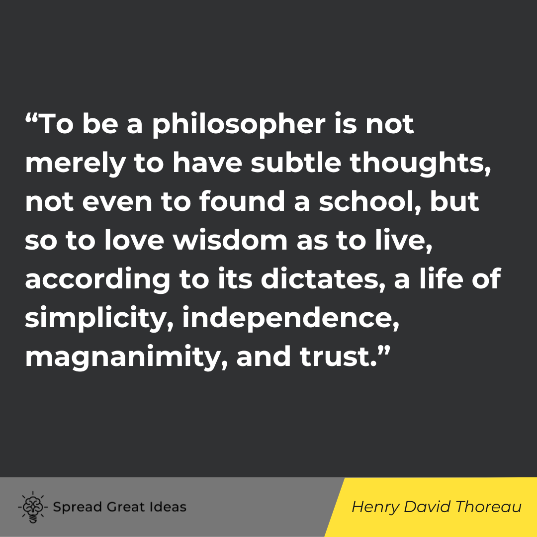 Henry David Thoreau quote on wisdom