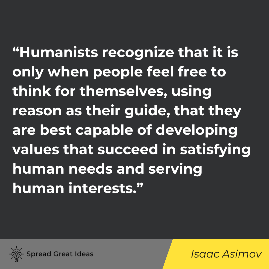 Isaac Asimov quote on human nature