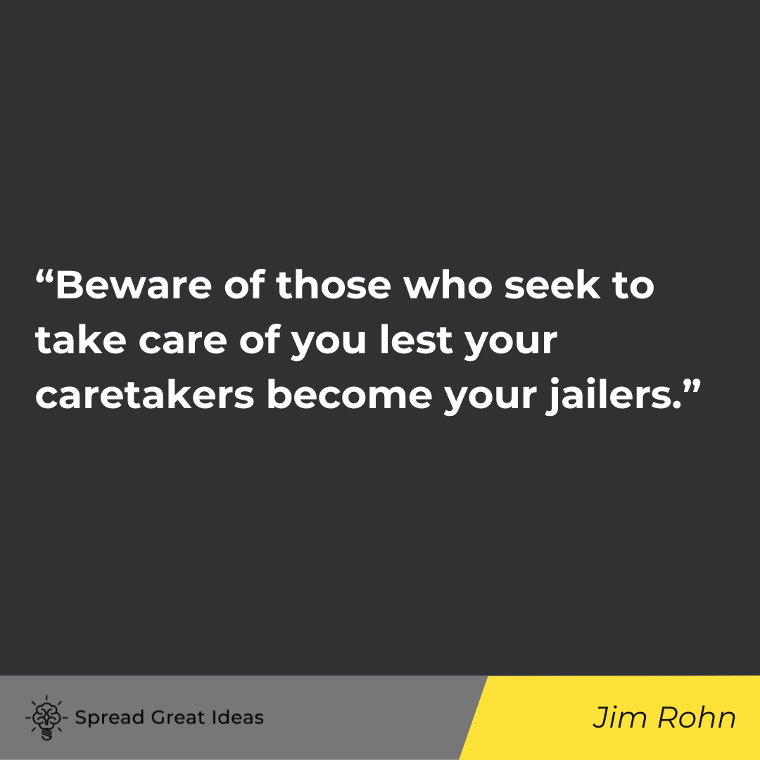 Jim Rohn quote on government tyranny