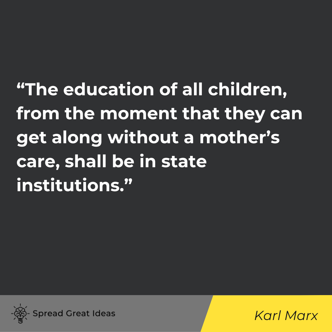 Karl Marx quote on indoctrination