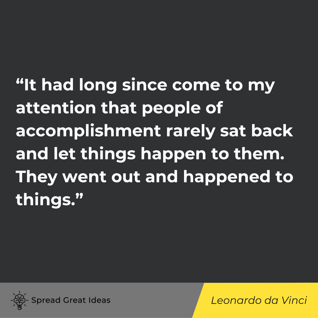 Leonardo da Vinci quote on success