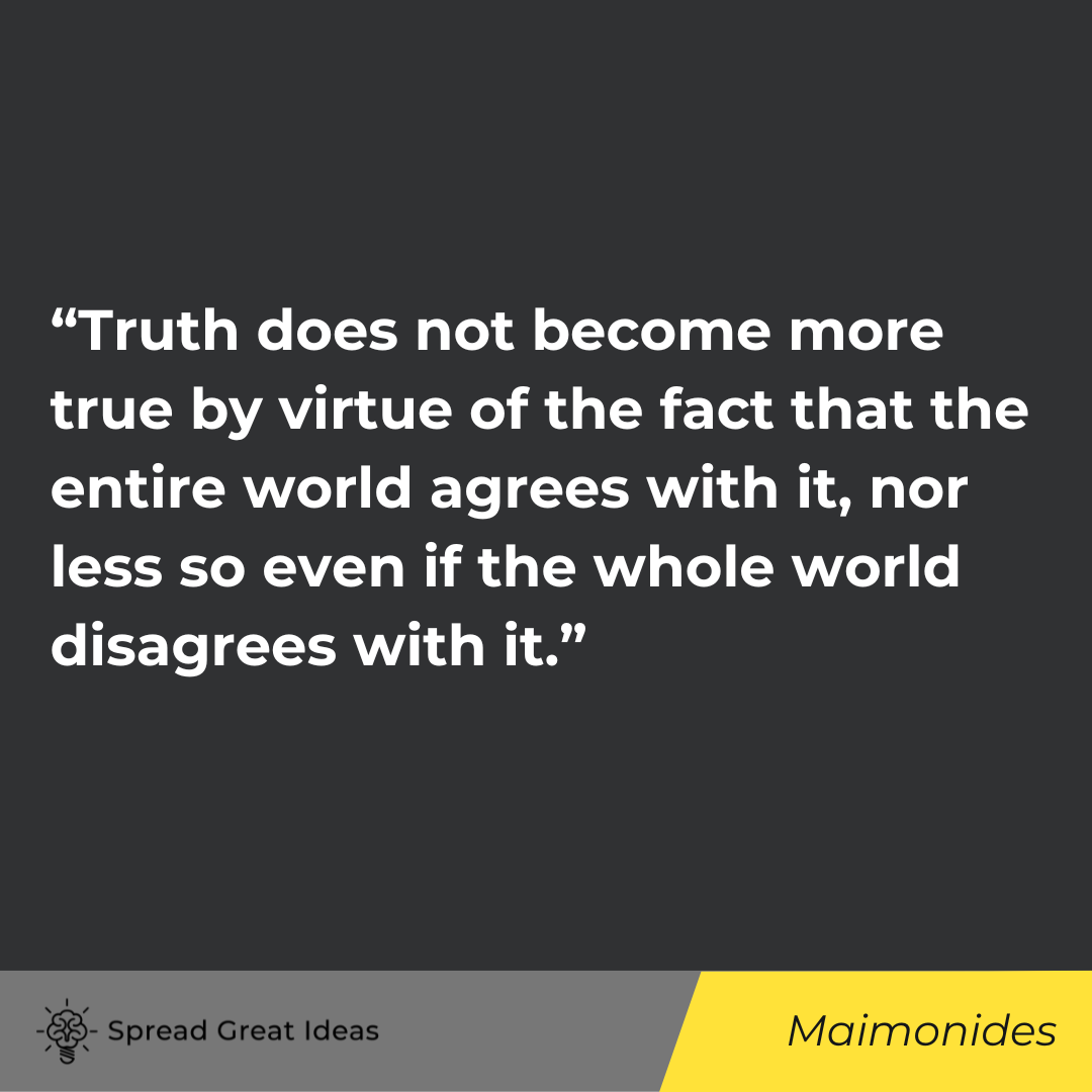 Maimonides quote on collectivism