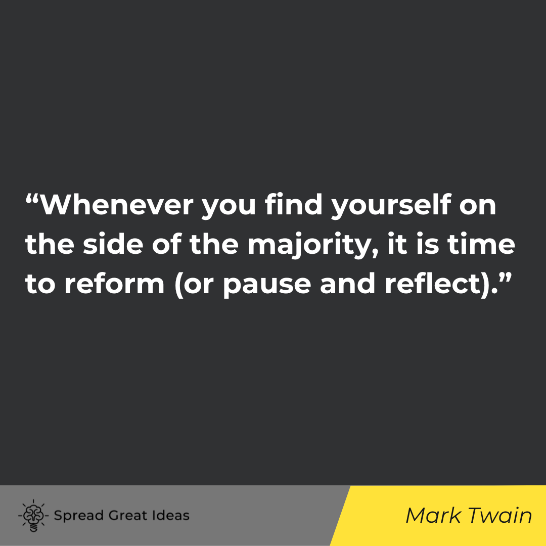 Mark Twain quote on collectivism