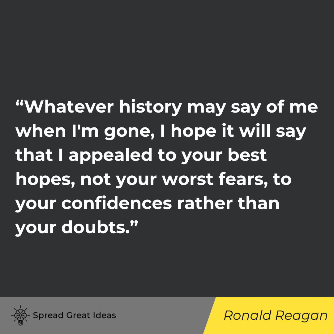 Ronald Reagan quote on doing your best