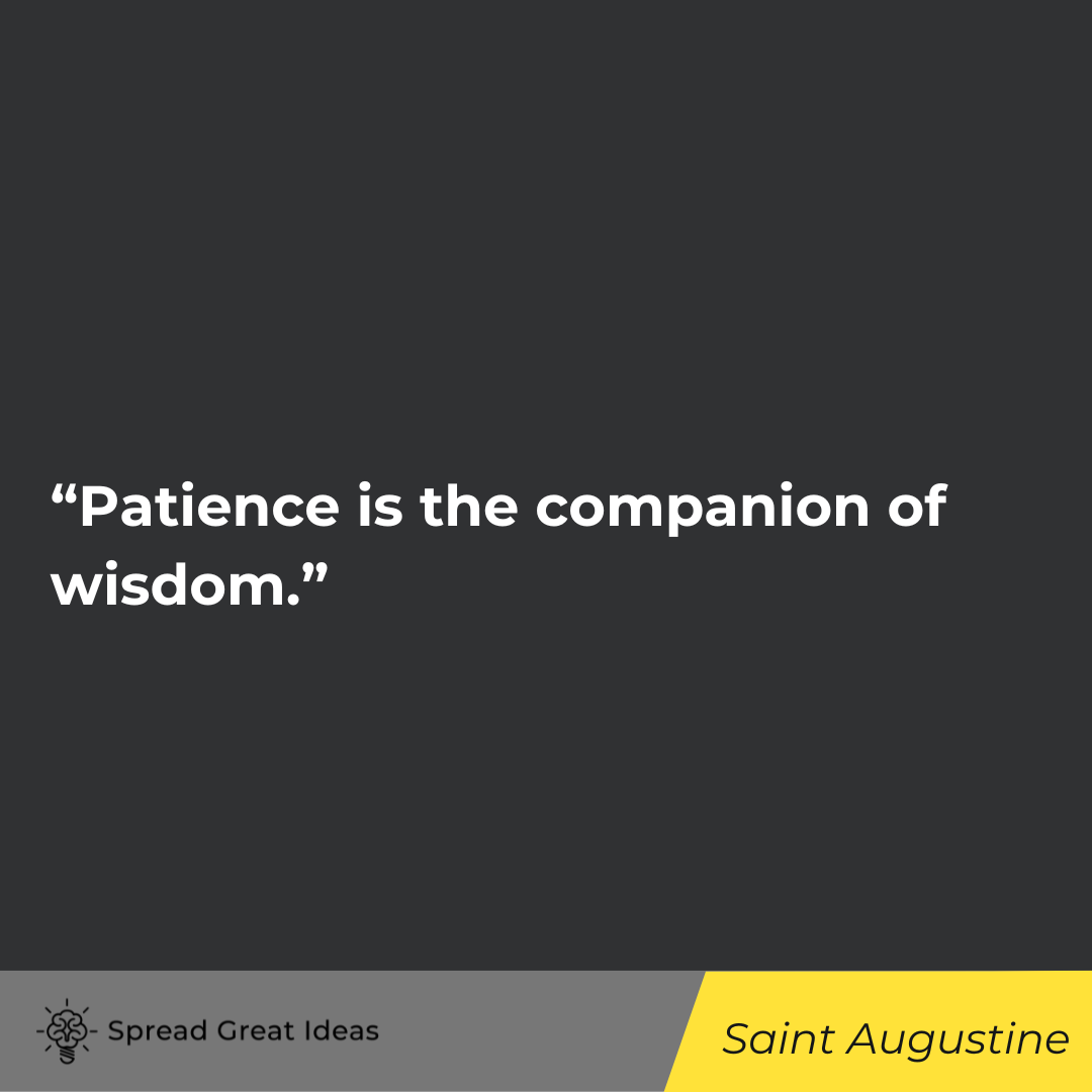 Saint Augustine quote on patience