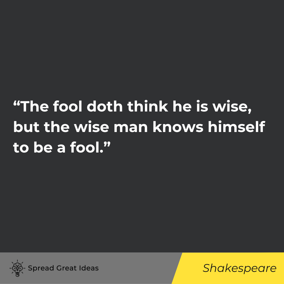Shakespeare quote on wisdom