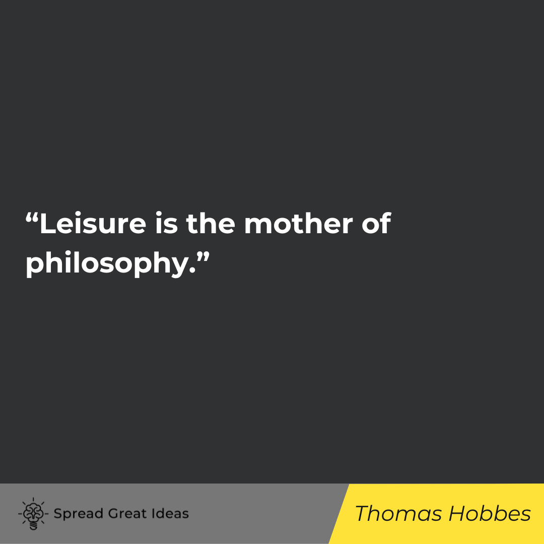 Thomas Hobbes quote on philosophy