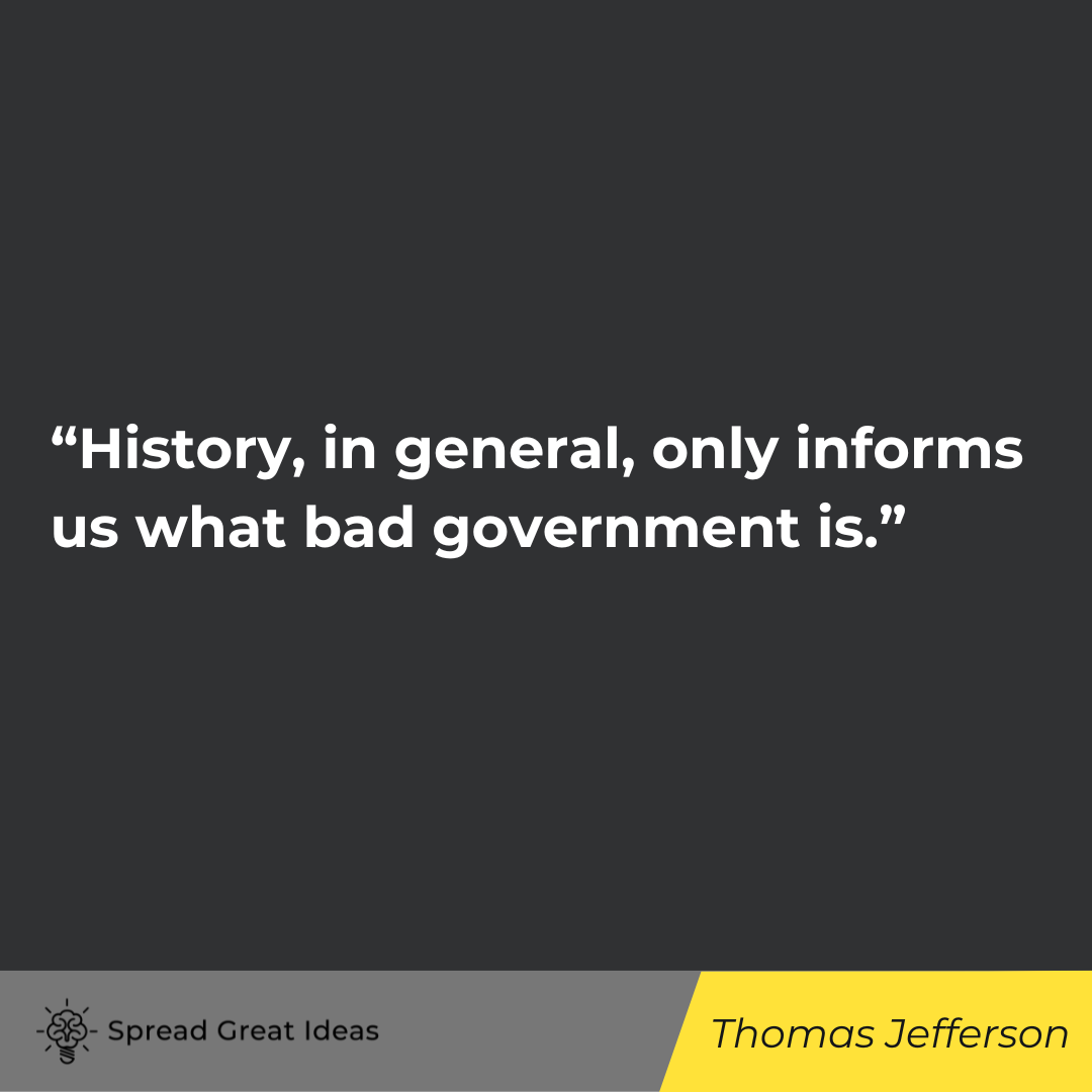 Thomas Jefferson quote on history