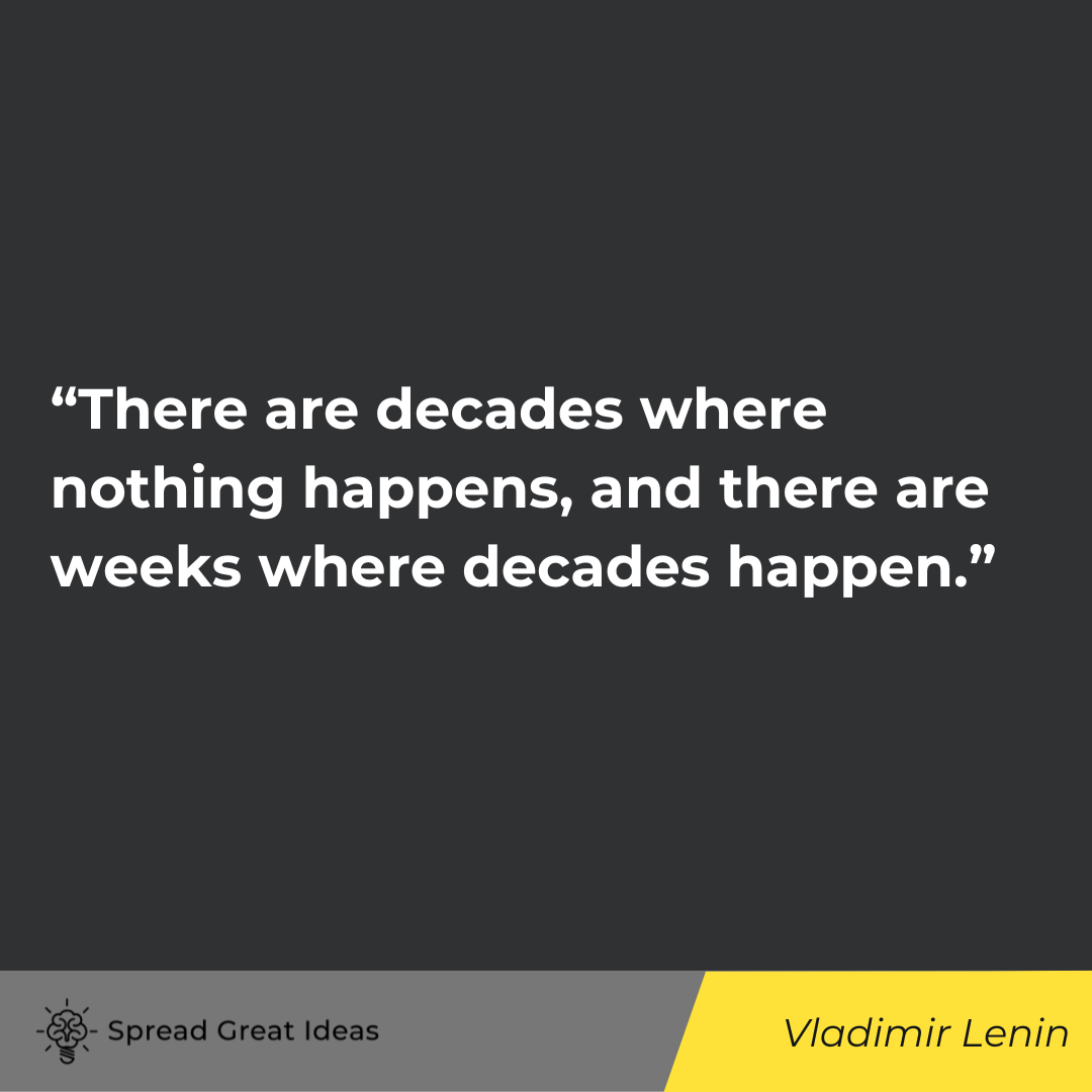 Vladimir Lenin quote on history