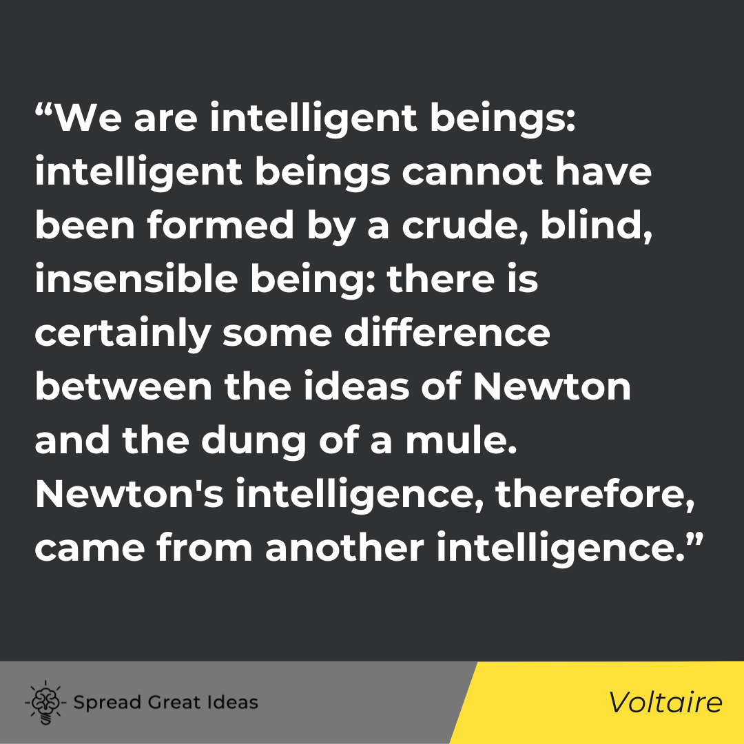 Voltaire quote on human nature