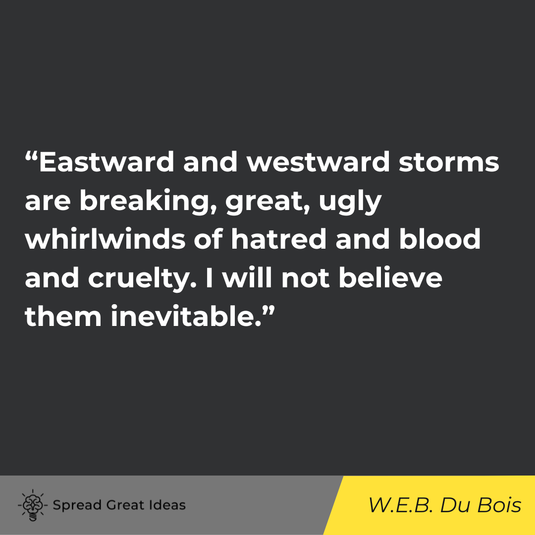 W.E.B. Du Bois quote on human nature