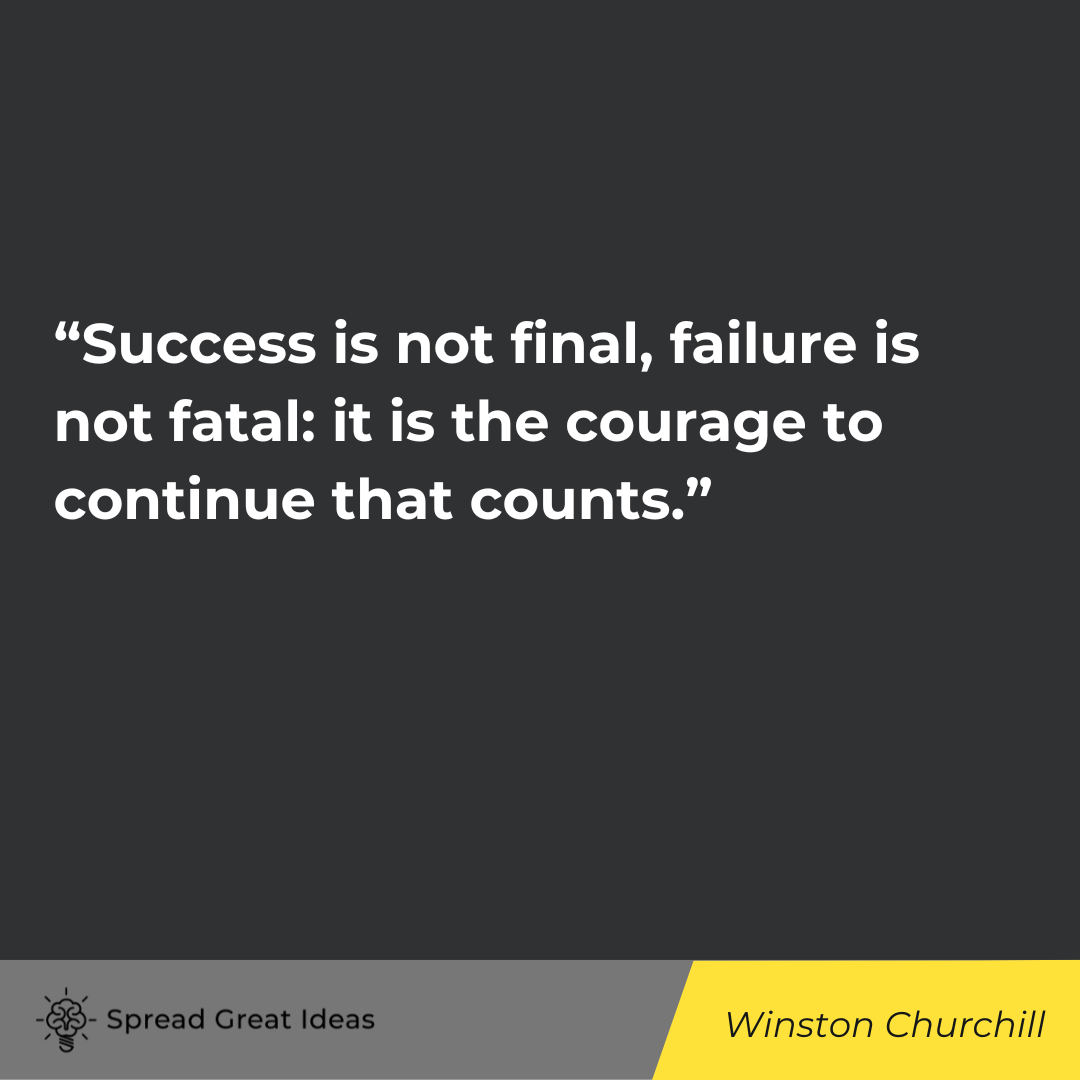 Winston Churchill Quote on success