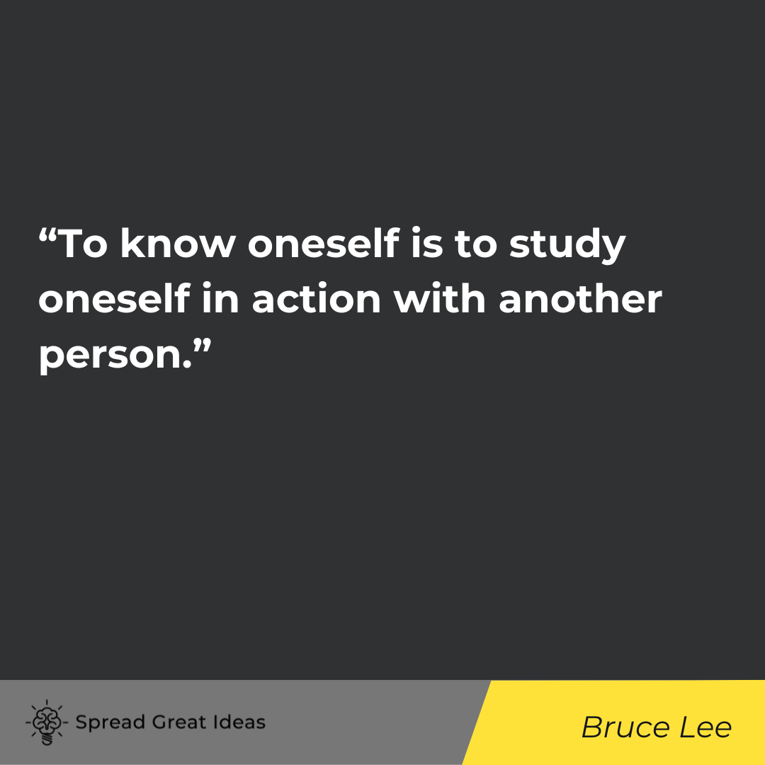 Bruce Lee quote on self confidence