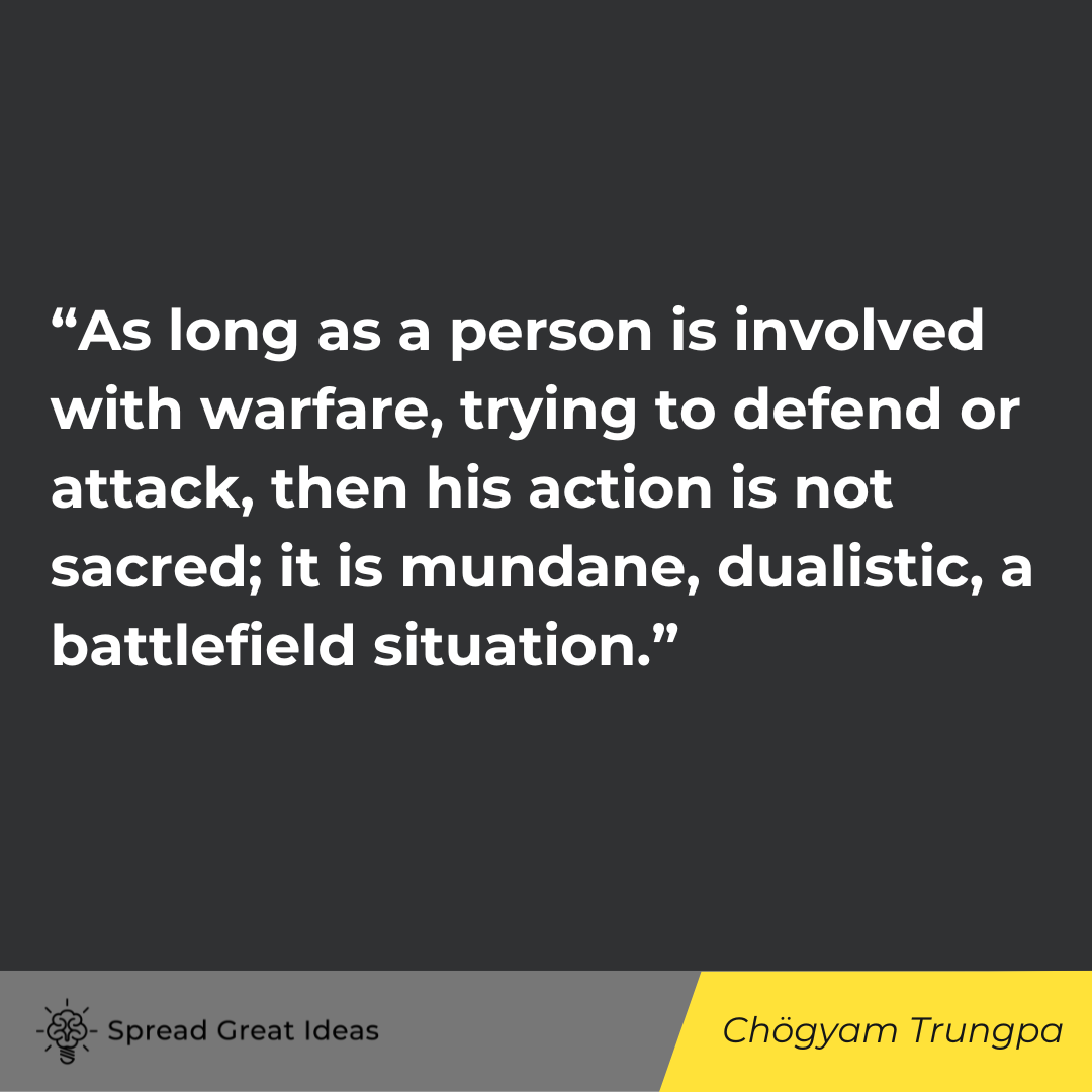 Chögyam Trungpa quote on duality