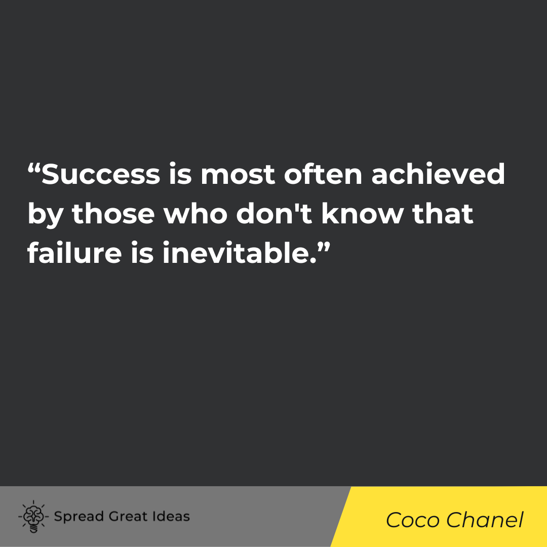 Coco Chanel quote on self confidence