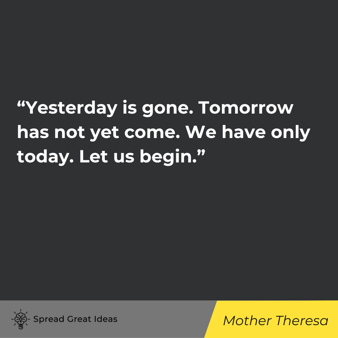 Mother Theresa quote on the future