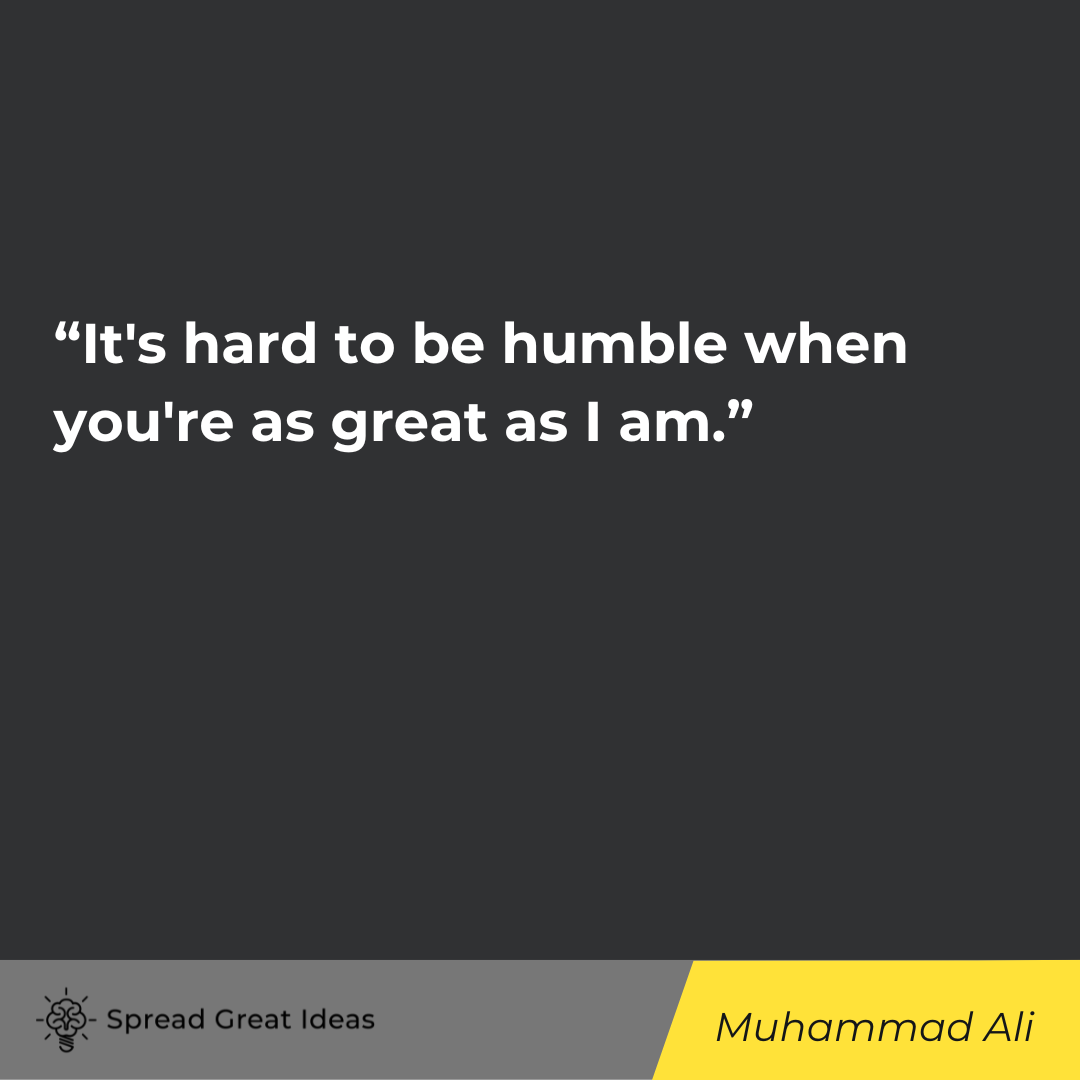 Muhammad Ali quote on self confidence