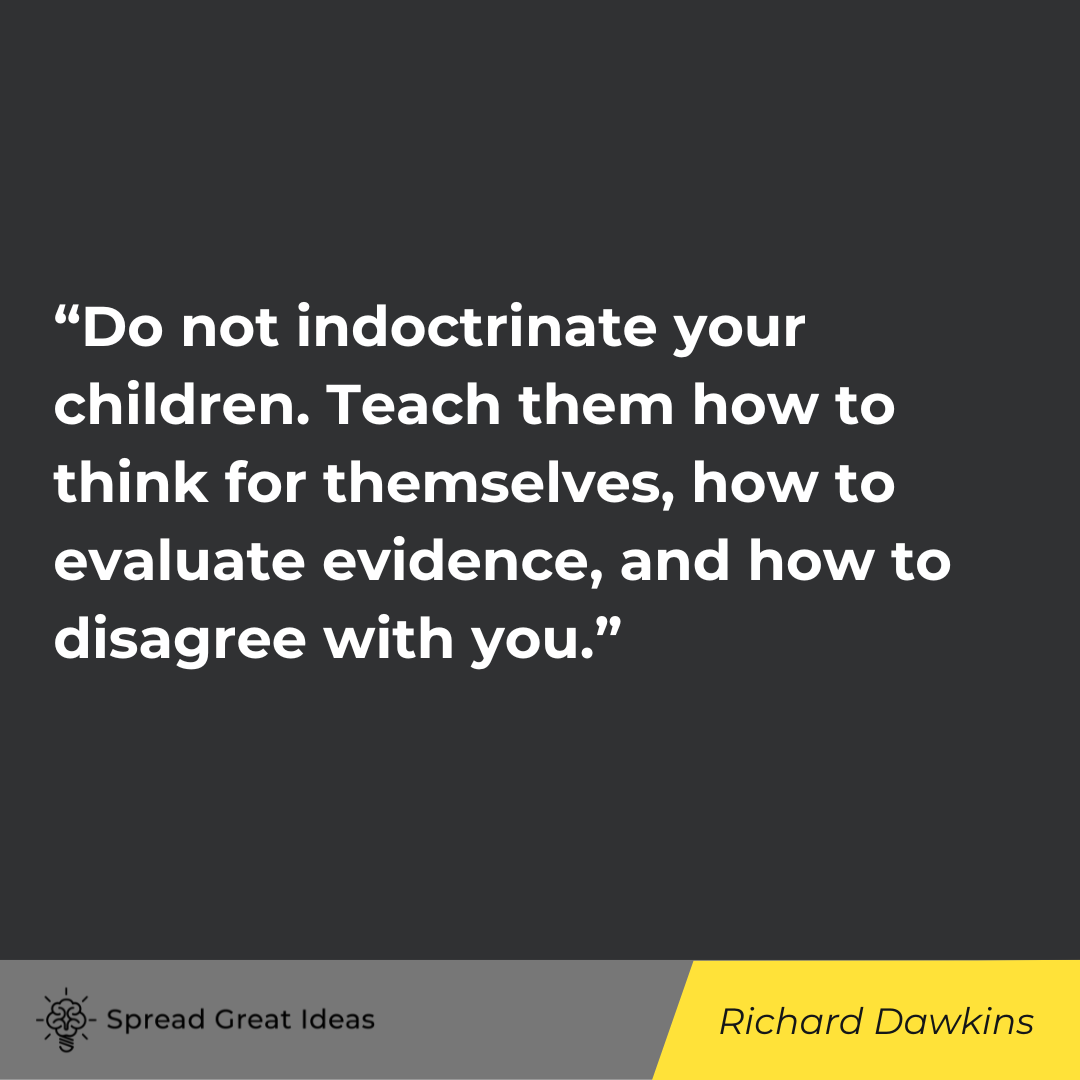 Richard Dawkins quote on indoctrination
