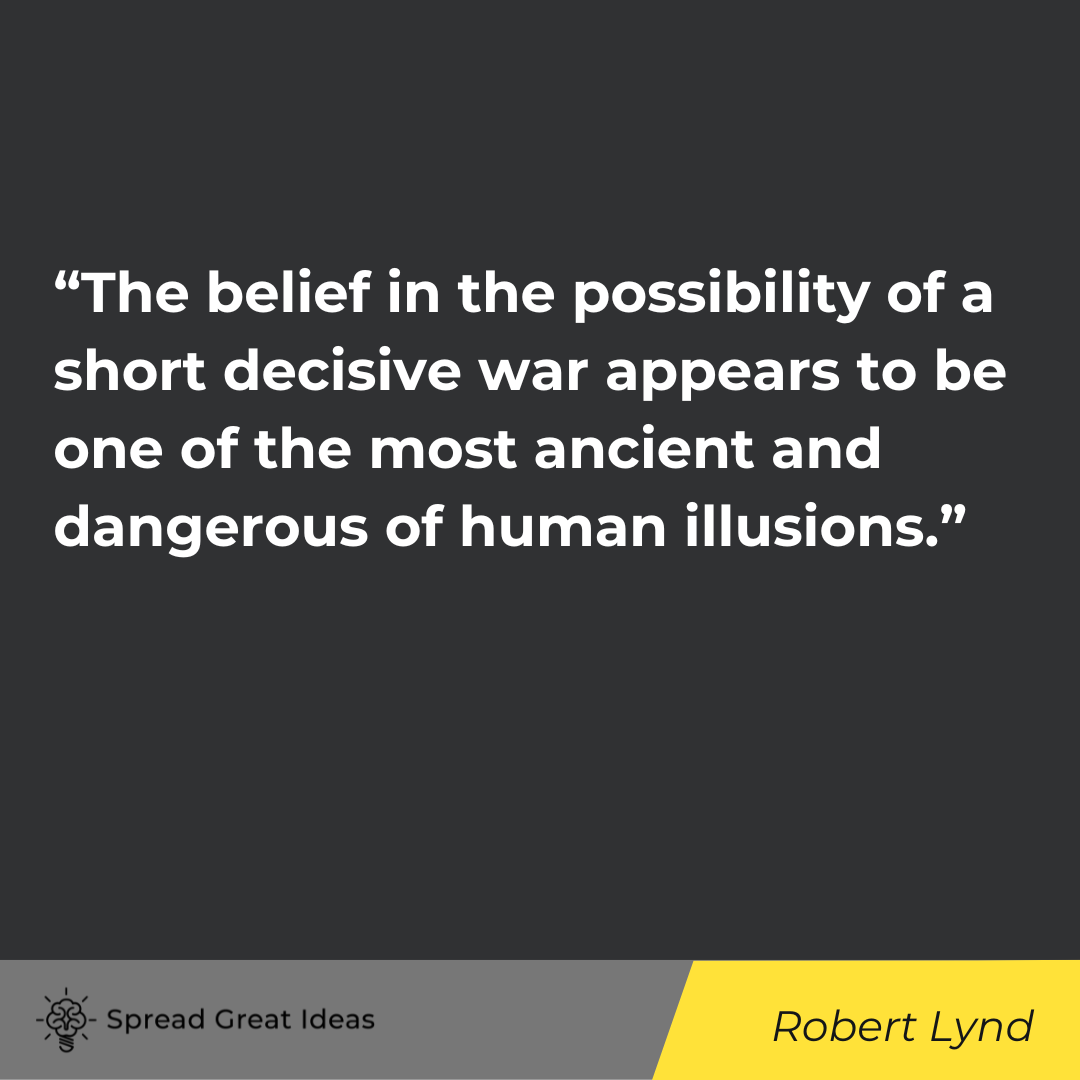 Robert Lynd quote on war