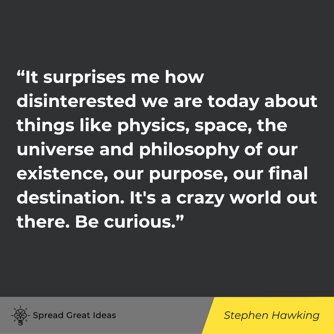 Stephen Hawking quote on education