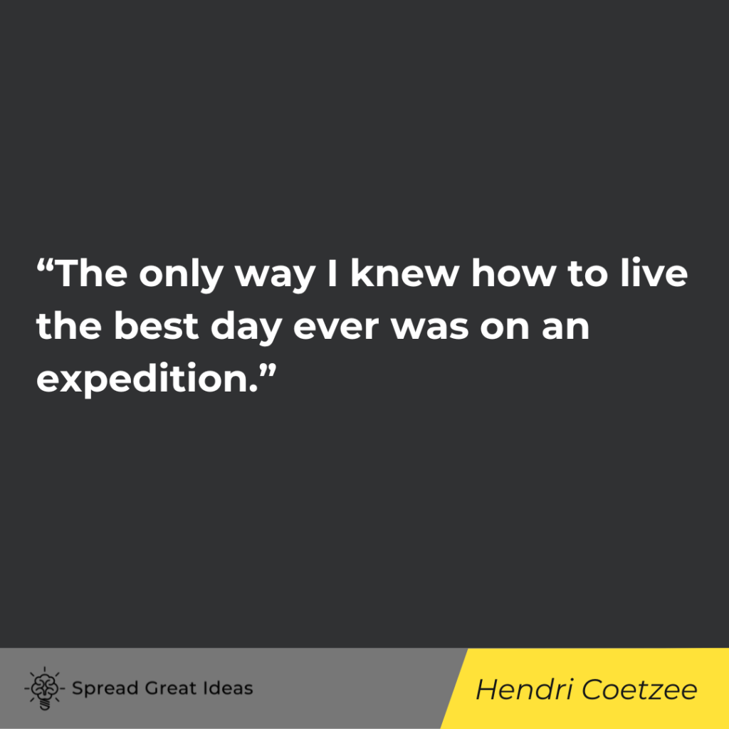 Hendri Coetzee quote on Explorer