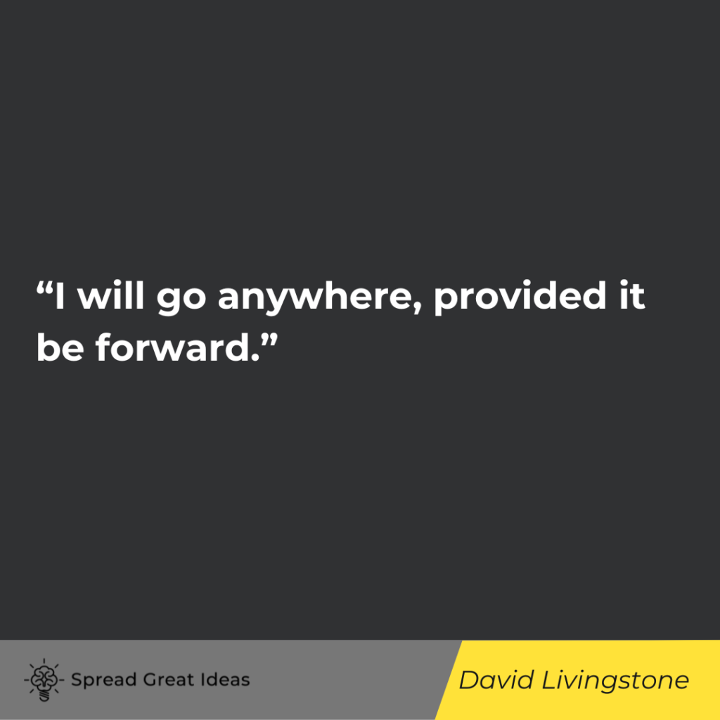 David Livingstone quote on explorer