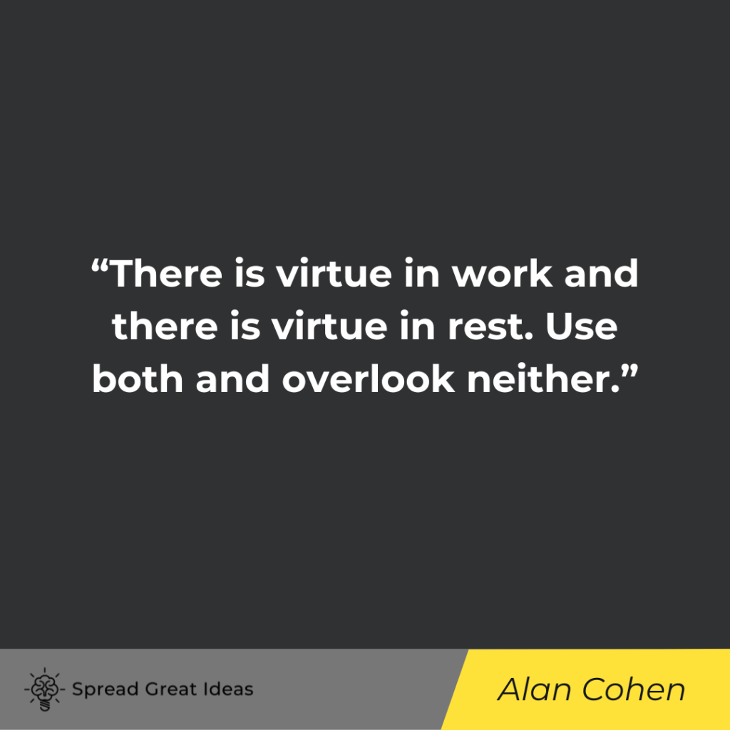 Alan Cohen quote on rest
